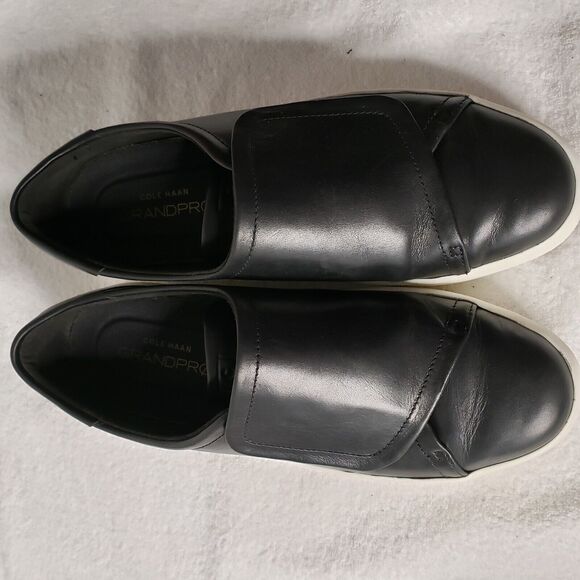 Cole Haan GrandPro Sneakers Womens 10.5B Black Slip On Adjustable Comfort W13244 - Picture 2 of 11